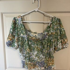 Floral Smocked Top - Cynthia Rowley - Size M